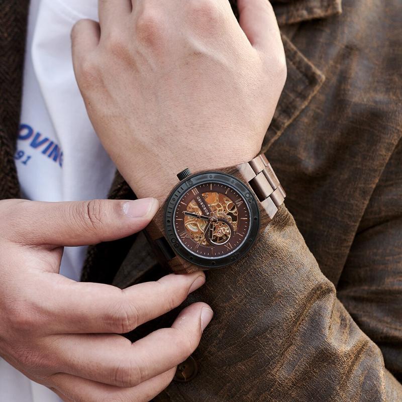 Montre Acajou Dom Verry