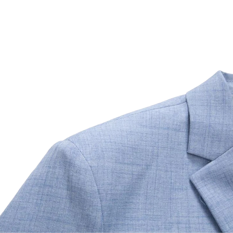 Blazer Eaton — Lin Beige Ajusté
