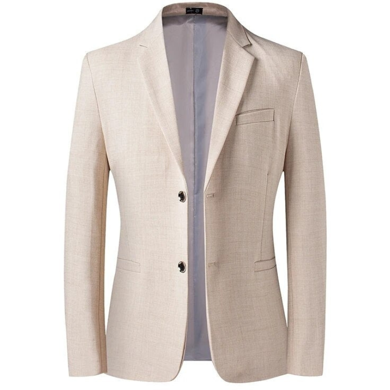 Blazer Eaton — Lin Beige Ajusté