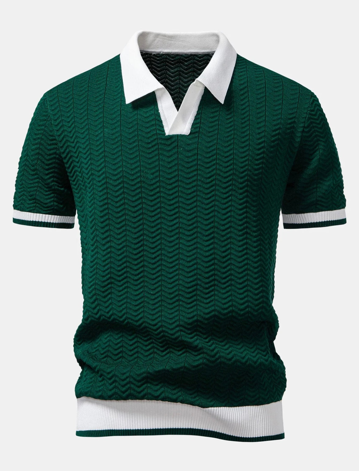 Chemise Popeline Vert Anglais Fontainebleau