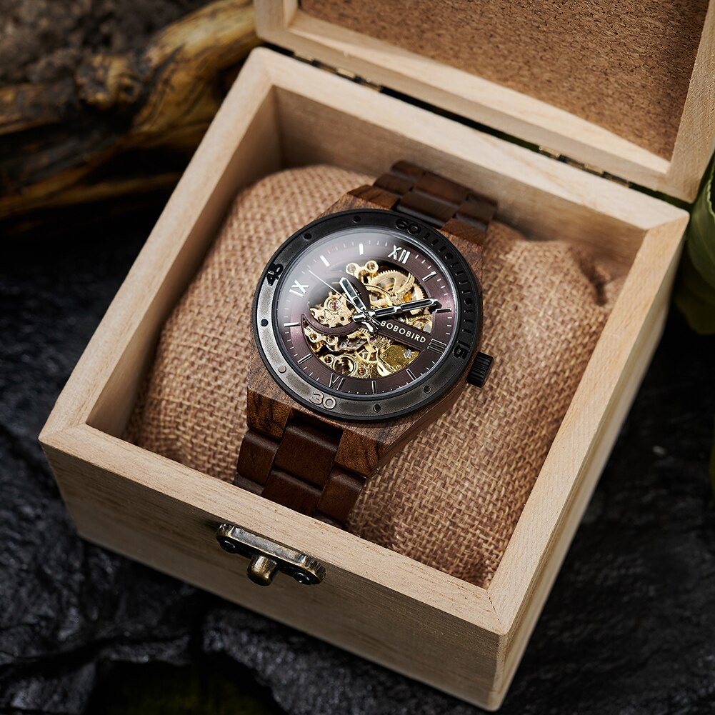 Montre Acajou Dom Verry