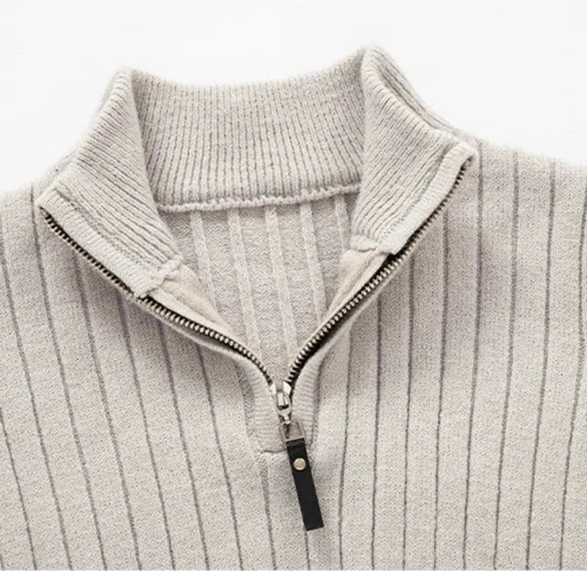 Pull Torsadé Gris Chiné Val d'Isère