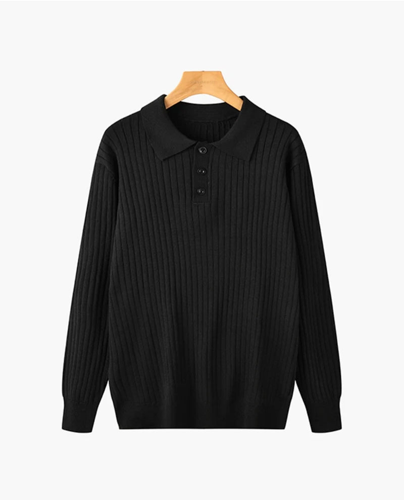 Pull Col Rond Noir — Édition Essentielle