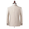 Blazer Eaton — Lin Beige Ajusté