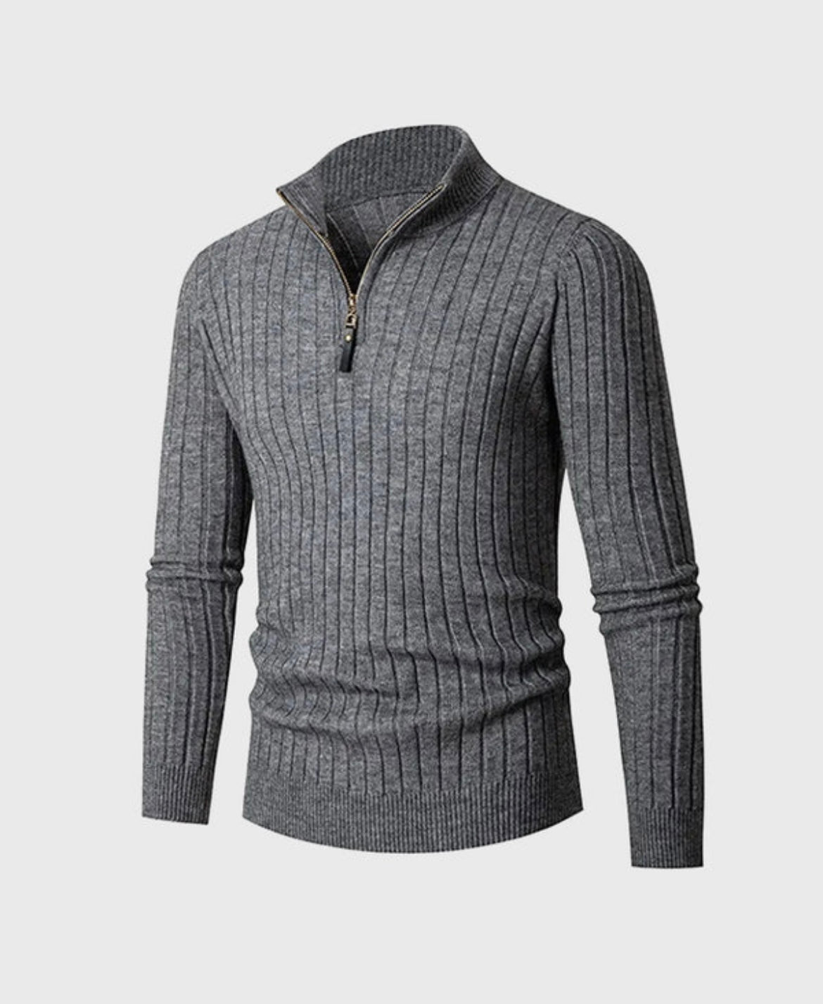 Pull Torsadé Gris Chiné Val d'Isère
